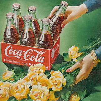 可口可乐广告 Coca-Cola advertisement，哈登·桑德布洛姆