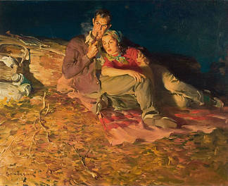 篝火旁的夜晚 Evening by the Fire (1930)，哈登·桑德布洛姆
