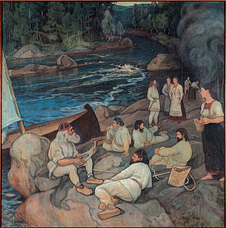 Väinämöinen’s play Väinämöisen soitto (1897)，佩卡·哈洛宁