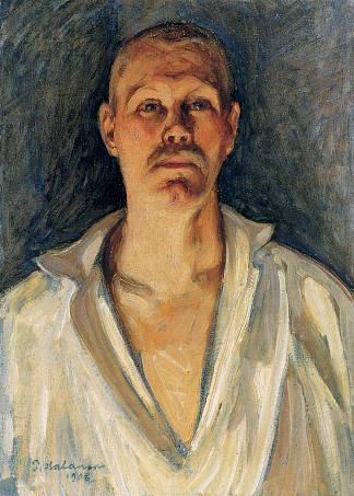 自画像 Self-portrait (1906; Finland                     )，佩卡·哈洛宁