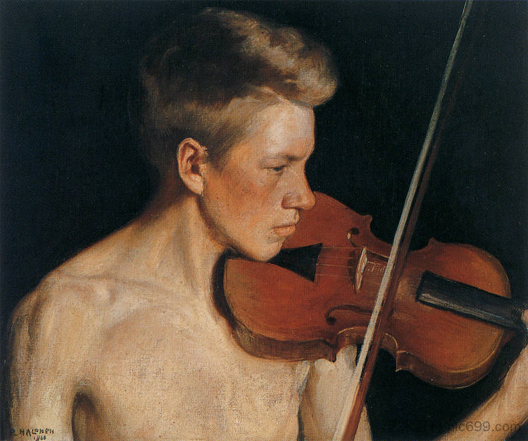 小提琴家 The Violinist (1900; Finland  )，佩卡·哈洛宁