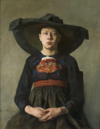 巴伐利亚农家女孩 A Bavarian Peasant Girl (1885 – 1887)，汉娜·赫希-泡利