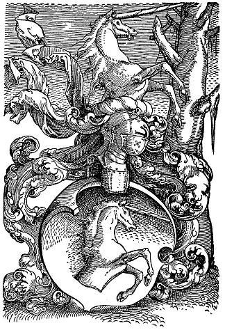 巴尔东家族纹章 Family coat of arms Baldung (1530)，汉斯·鲍当