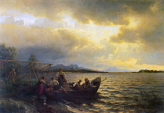 从 基姆湖 Fra Chiemsee (1868)，汉斯·古德
