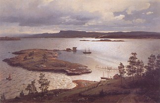 山特维克斯峡湾 Sandviksfjorden (1879)，汉斯·古德