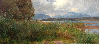 西夫斯图迪，基姆湖 Sivstudie, Chiemsee (1867)，汉斯·古德
