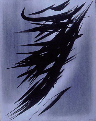 无题 （T1958-3） Untitled (T1958-3) (1958)，汉斯·哈通