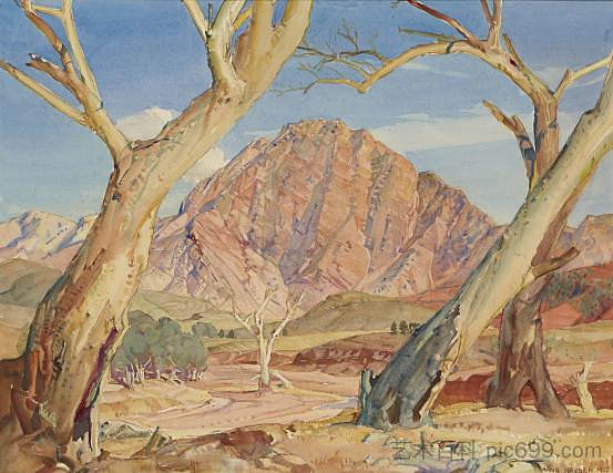 布拉奇纳峡谷的守护者 Guardian of the Brachina Gorge (1937)，汉斯海森