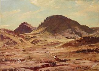 匍匐影之山，弗林德斯山脉 The Hill of the Creeping Shadow, Flinders Ranges (1929)，汉斯海森