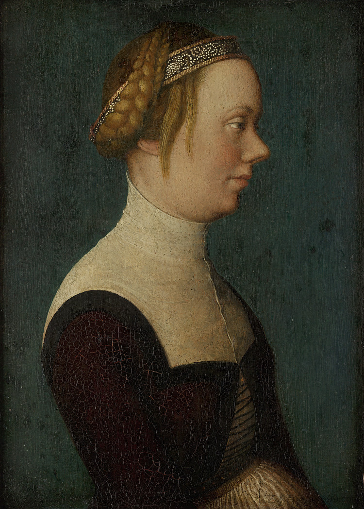 一个女人的肖像 Portrait of a Woman (c.1518 - c.1520)，老汉斯·霍尔拜因