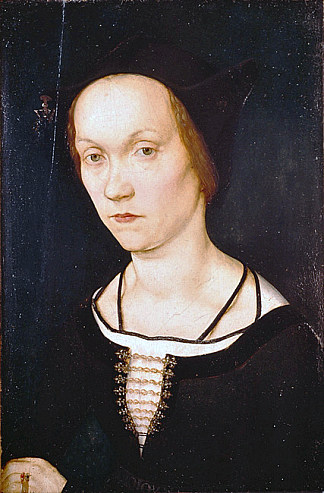 一个女人的肖像 Portrait of a Woman (c.1515)，老汉斯·霍尔拜因
