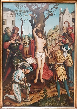 圣塞巴斯蒂安殉难（圣塞巴斯蒂安祭坛） Das Martyrium Des Hl. Sebastian  (Sebastiansaltar) (1516)，老汉斯·霍尔拜因