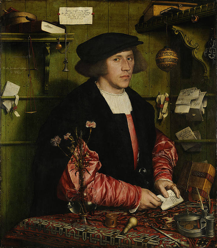 Georg Gisze，伦敦的德国商人 Georg Gisze, a German Merchant in London (1532; London,United Kingdom  )，汉斯·荷尔拜因