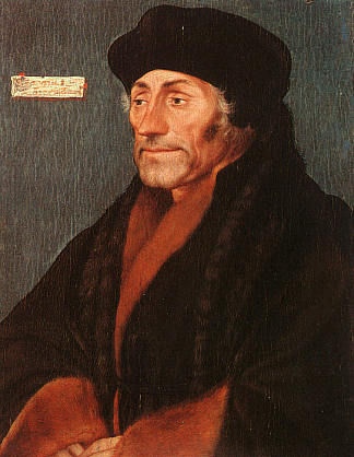 鹿特丹的伊拉斯谟 Erasmus of Rotterdam (c.1532; Germany                     )，汉斯·荷尔拜因