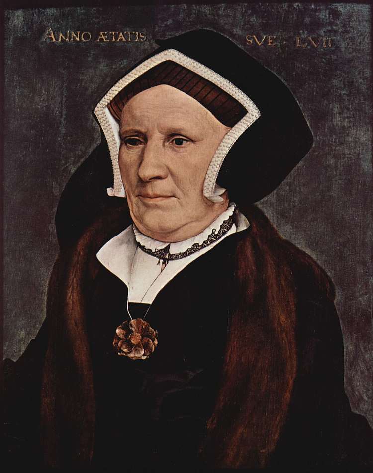 巴茨夫人 Lady Butts (c.1543; Germany  )，汉斯·荷尔拜因