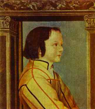 栗色头发男孩的肖像 Portrait of a Boy with Chestnut Hair (1517; Germany                     )，汉斯·荷尔拜因