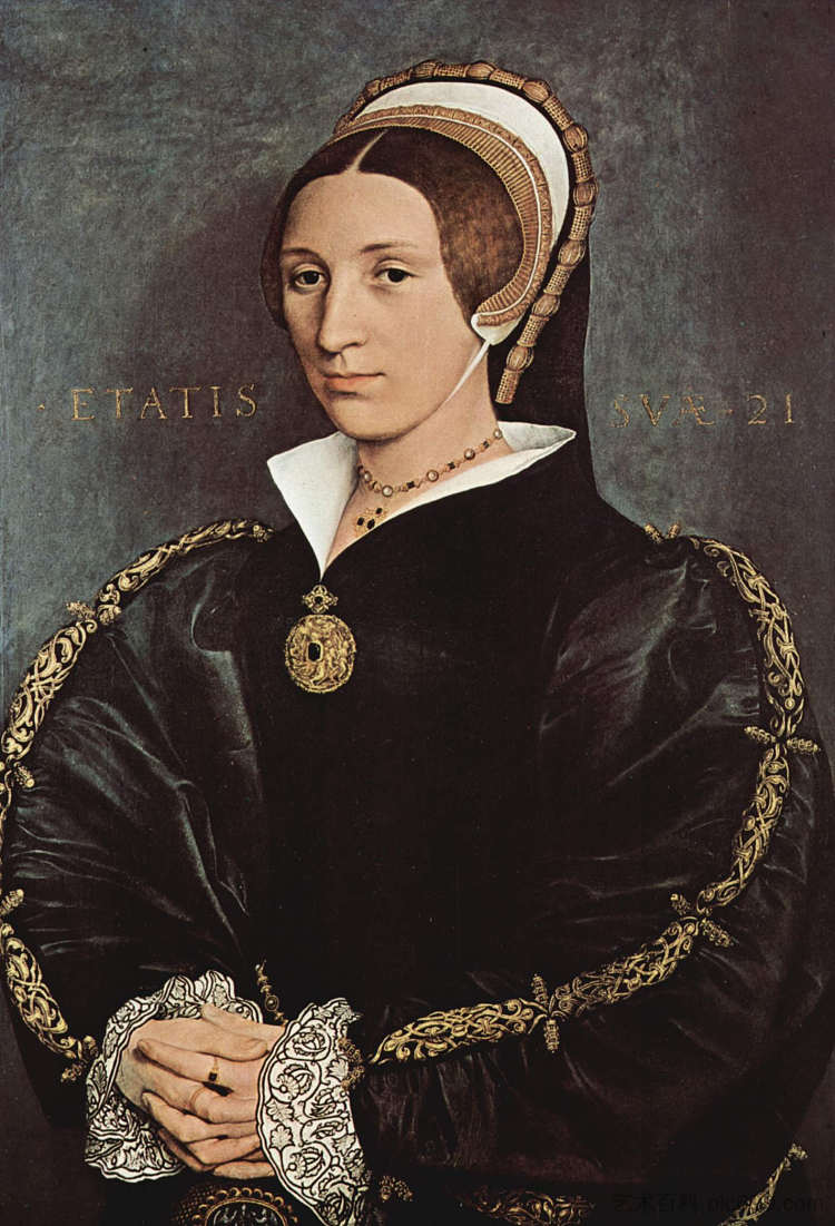 卡塔琳娜·霍华德的肖像 Portrait of Catarina Howard (c.1541; Germany  )，汉斯·荷尔拜因