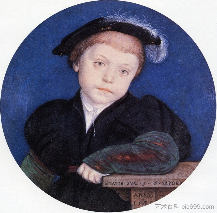 查尔斯·布兰登的肖像 Portrait of Charles Brandon (1541; Germany  )，汉斯·荷尔拜因