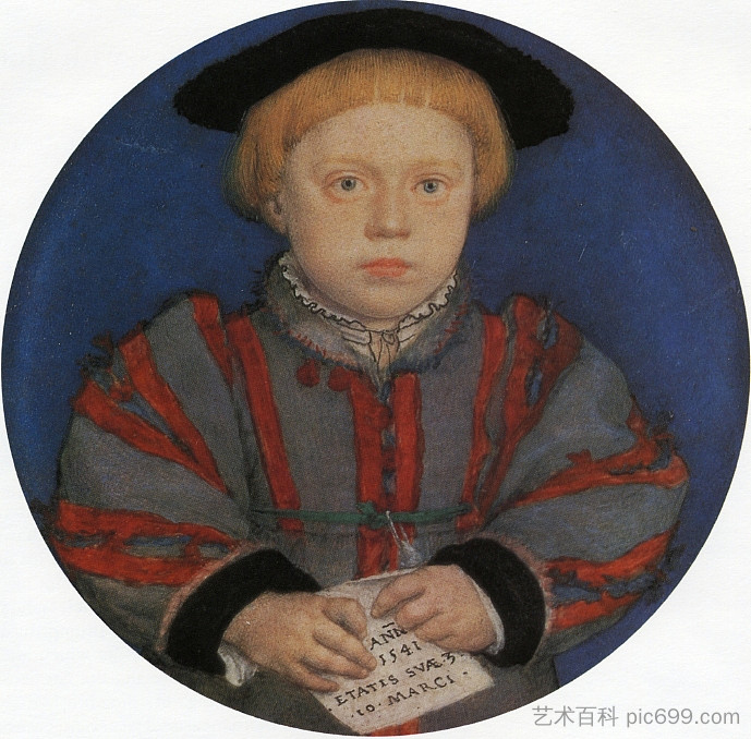 亨利·布兰登的肖像 Portrait of Henry Brandon (1541; Germany  )，汉斯·荷尔拜因