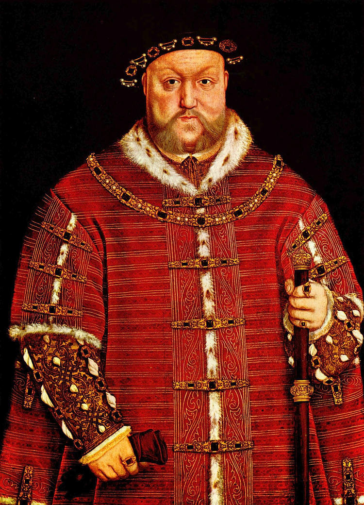 亨利八世的肖像 Portrait of Henry VIII (1542; Germany  )，汉斯·荷尔拜因