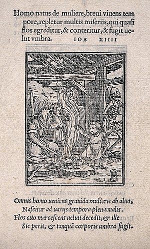 死亡之舞：孩子 The dance of death: the child (c.1525)，汉斯·荷尔拜因