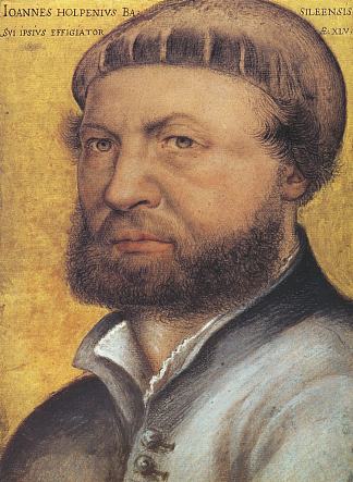自画像 Self Portrait (1542; Germany                     )，汉斯·荷尔拜因