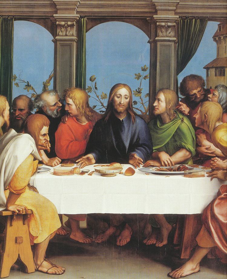 最后的晚餐 The Last Supper (1524 - 1525; Germany  )，汉斯·荷尔拜因