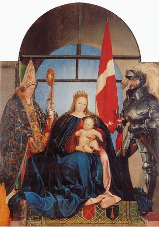 索洛图恩圣母 The Solothurn Madonna (1522; Germany                     )，汉斯·荷尔拜因