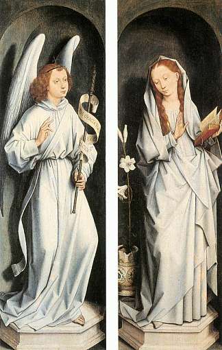 报喜 Annunciation (1467)，汉斯·梅姆林