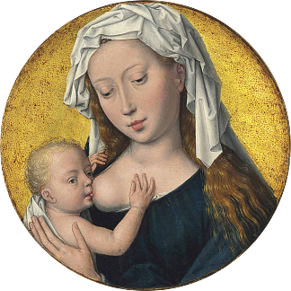 圣母玛利亚哺育圣婴 The Virgin Mary Nursing the Christ Child (c.1485 – c.1494; Ghent,Belgium                     )，汉斯·梅姆林