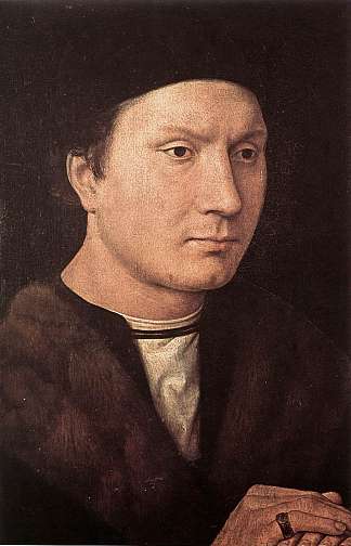 一个男人的肖像 Portrait of a Man (1490)，汉斯·梅姆林