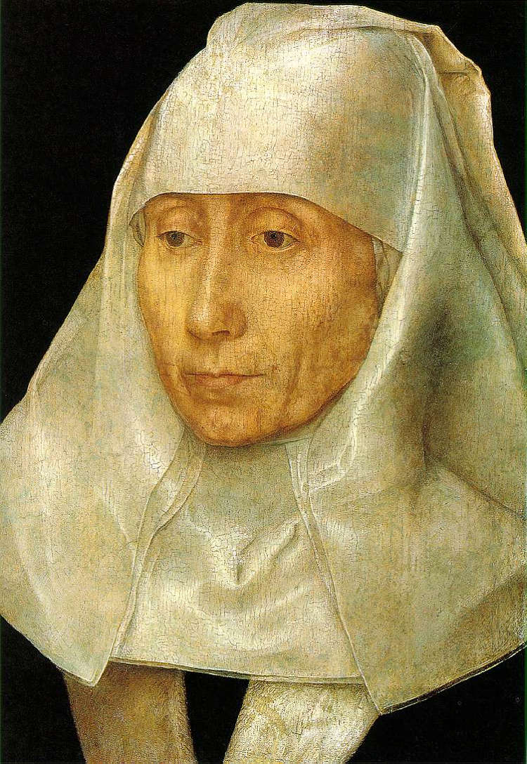 一个老妇人的肖像 Portrait of an Old Woman (1468 - 1470),汉斯·梅姆林