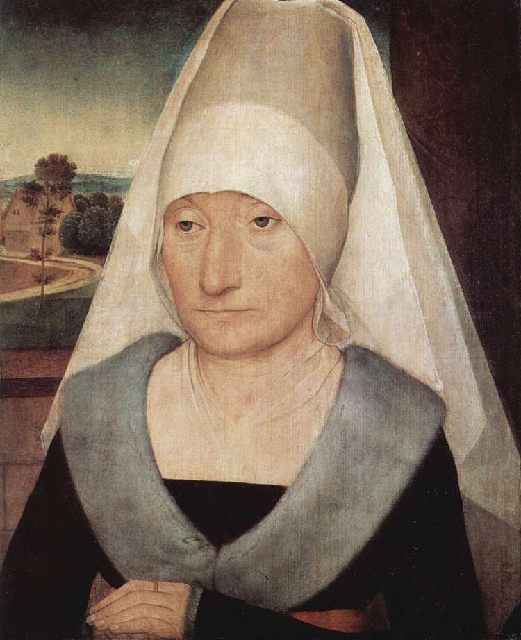 一个老妇人的肖像 Portrait of an old woman (1470 - 1472)，汉斯·梅姆林