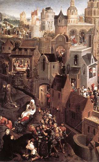 基督受难场景（左侧） Scenes from the Passion of Christ (left side) (1470 – 1471)，汉斯·梅姆林