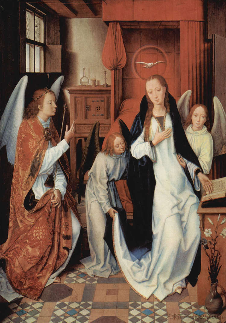 天使报喜 The Annunciation (c.1482),汉斯·梅姆林