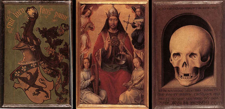 尘世虚荣与神圣救赎的三联画 Triptych of Earthly Vanity and Divine Salvation (c.1485)，汉斯·梅姆林