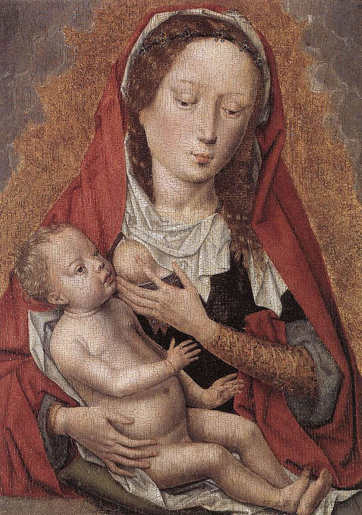 处女与圣婴 Virgin and Child (c.1478)，汉斯·梅姆林