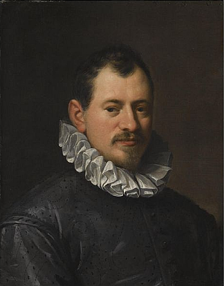 金匠雅各布·比利弗特（1550-1603）的肖像 Portrait of the goldsmith Jacopo Bilivert (1550-1603)，汉斯·冯·阿亨
