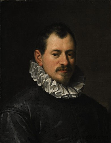雅各布·比利韦蒂的肖像 Portrait of Jacopo Biliverti (1585),汉斯·冯·阿亨