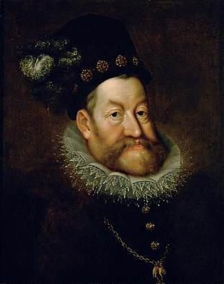 神圣罗马帝国皇帝鲁道夫二世的肖像 Portrait of Rudolf II, Holy Roman Emperor (1608)，汉斯·冯·阿亨