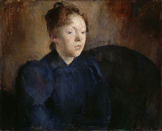 内娜·詹森·内格尔的肖像，b. 贝克·伦德 Portrait of Nenna Janson Nagel, b. Backer Lunde (1892)，哈里特·贝克