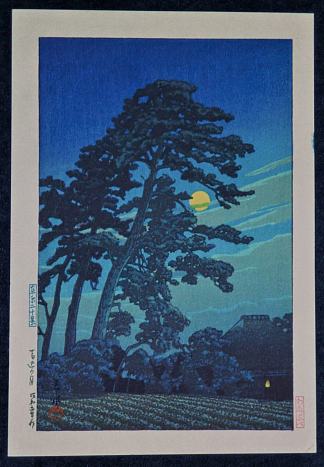 马笼的满月 Full Moon at Magome (1930)，川濑巳水