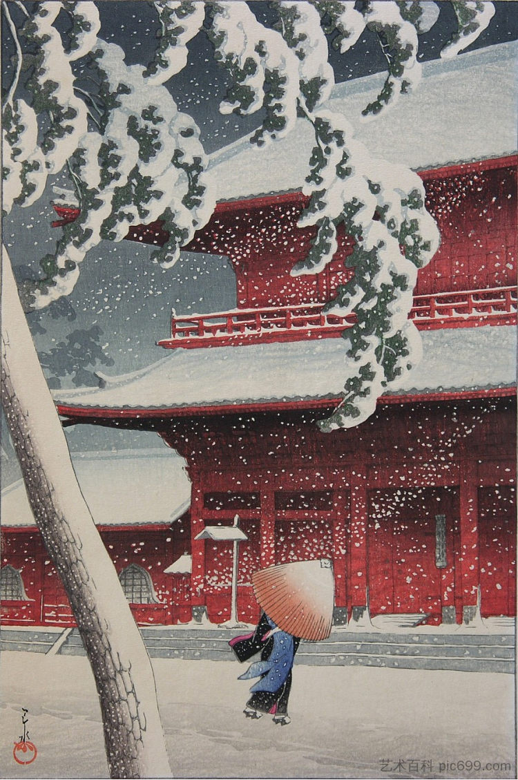 川濑羽水 Kawase Hasui (1925)，川濑巳水