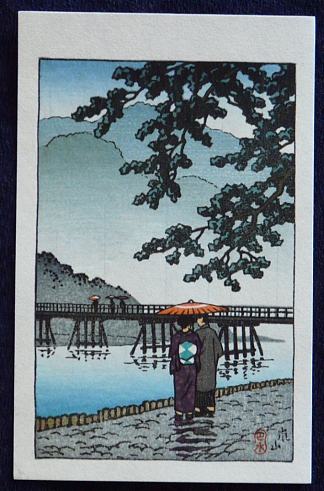 有山的小雨 Light Rain at Arishiyama (1939)，川濑巳水