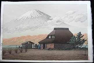 秋天鸣泽的富士山 Mount Fuji from Narusawa in Autumn (1936)，川濑巳水