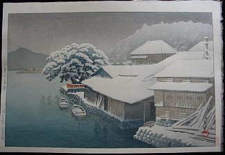 石卷的雪 Snow at Ishinomaki (1953)，川濑巳水