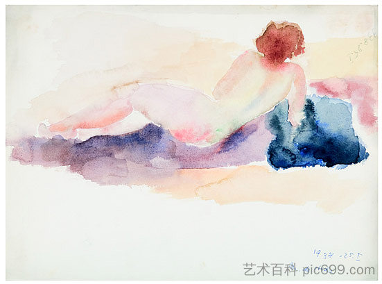 斜倚的裸体 Reclining Nude (1938)，海达·斯特恩