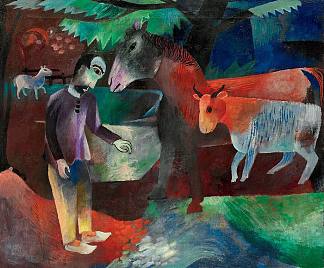 人、马、牛 Mann, Pferd, Kuh (1918)，海因里希·坎彭多克