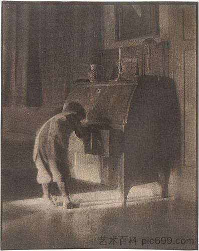 汉斯与局 Hans with Bureau (1905)，海因里希·库恩