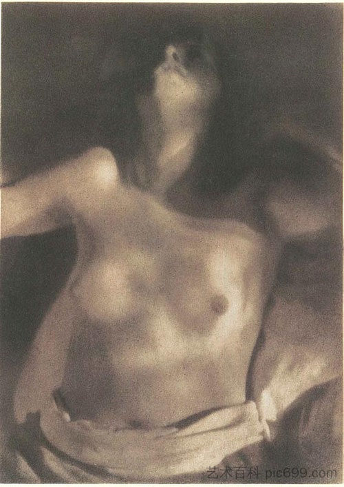 背部裸体 Nude on Back (1920)，海因里希·库恩